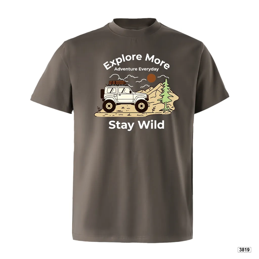 Áo thun nam form rộng thể thao Stay Wild TeePrint 3819_thumbnail_13