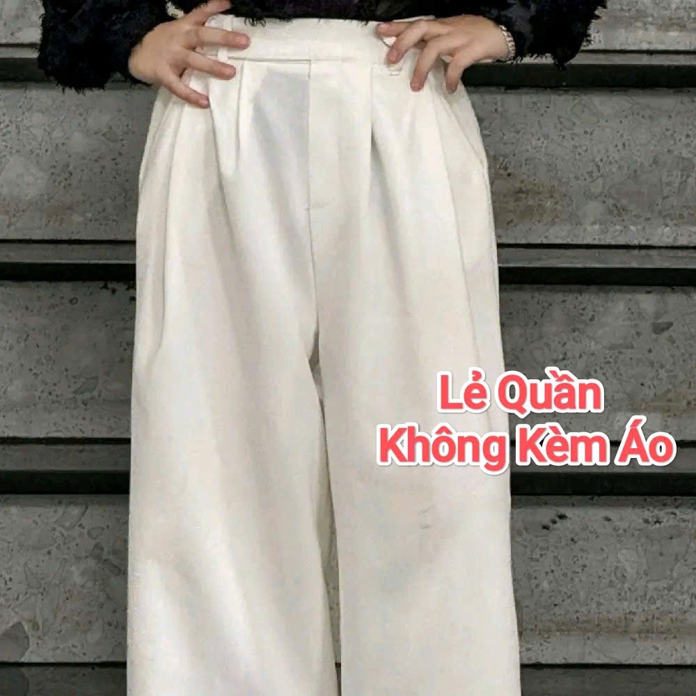 Áo Nâu Sọc Linen Thái, Quần Suông Trắng Đai Chéo (không kèm áo thun trằng)_thumbnail_9