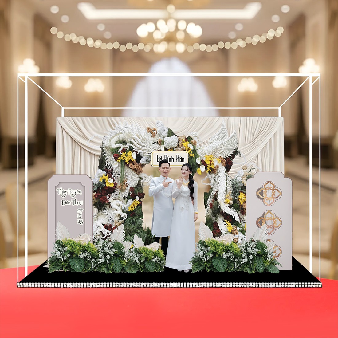 Standee Đám Cưới – Mô Hình Mica 3D Trang Trí, In Ảnh Theo Yêu Cầu, Quà Cưới Decor (Tặng Hộp+ Túi) - Size tính theo chiều ngang_thumbnail_20