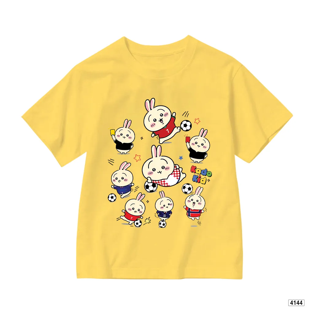 Áo thun form ôm dáng ngắn AED4144 Kado tay ngắn vải cotton thoáng mát cổ tròn in mix_thumbnail_0
