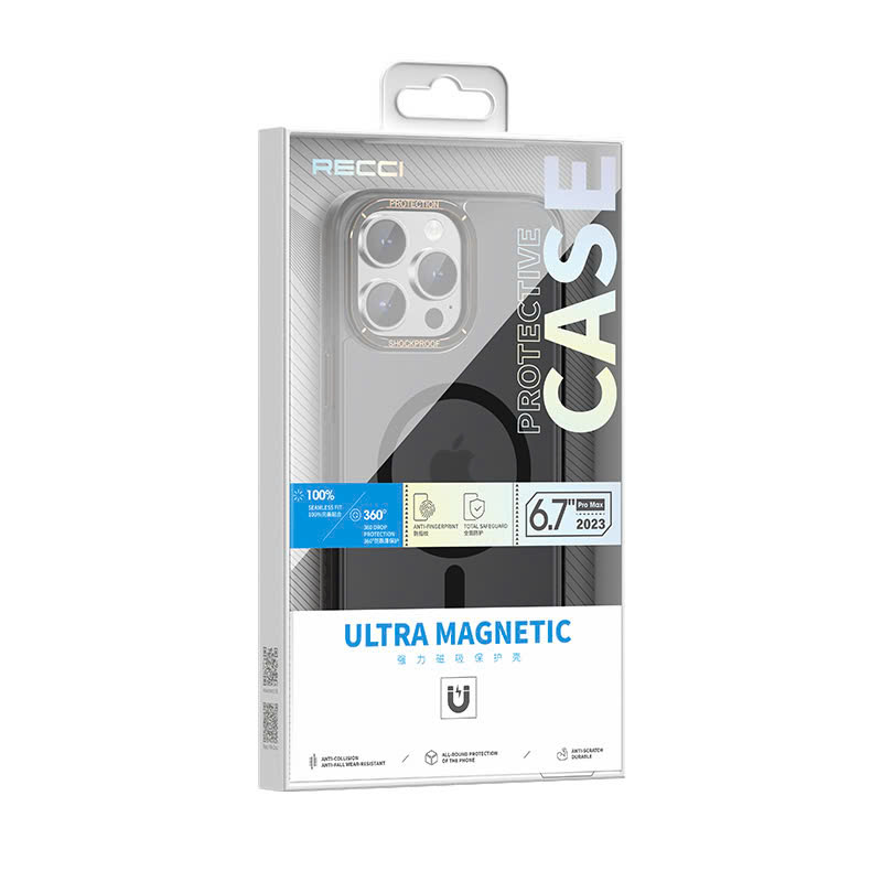 Ốp lưng Iphone 15 Đen  Recci - RPC-A162-BLACK