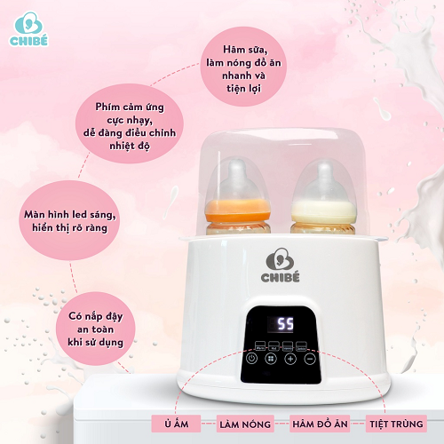 Máy Hâm Sữa Đôi CHIBE