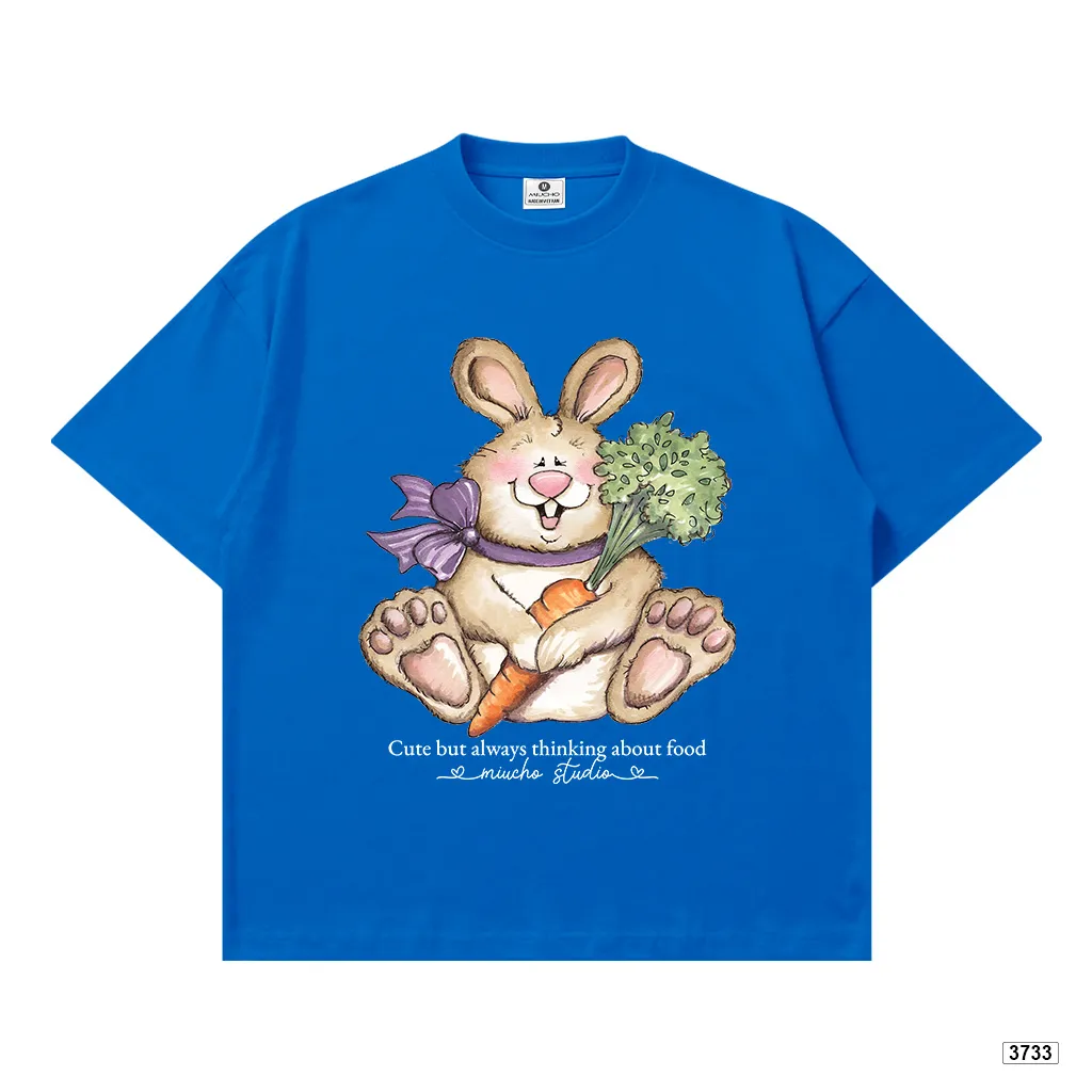 Áo thun nữ form boxy chất thoáng mát mùa hè hoạt hình thỏ Miucho 3733_thumbnail_15