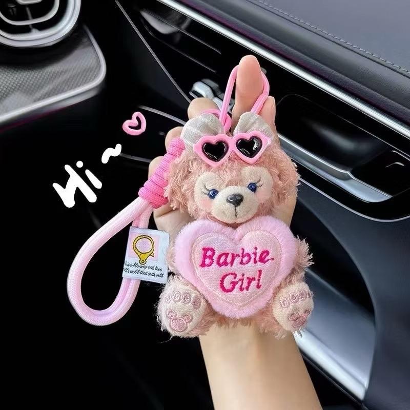 Móc Khoá Thỏ Tym Barbie Girrl Thắt Nơ Xinh Treo Phụ Kiện Tú i Xách_thumbnail_1