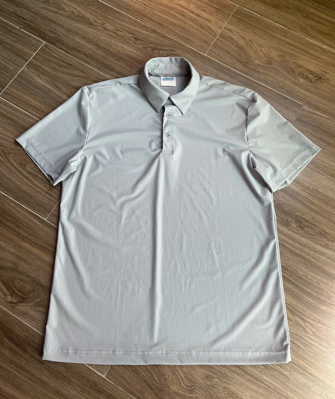 Áo polo nam ADD trơn ghi