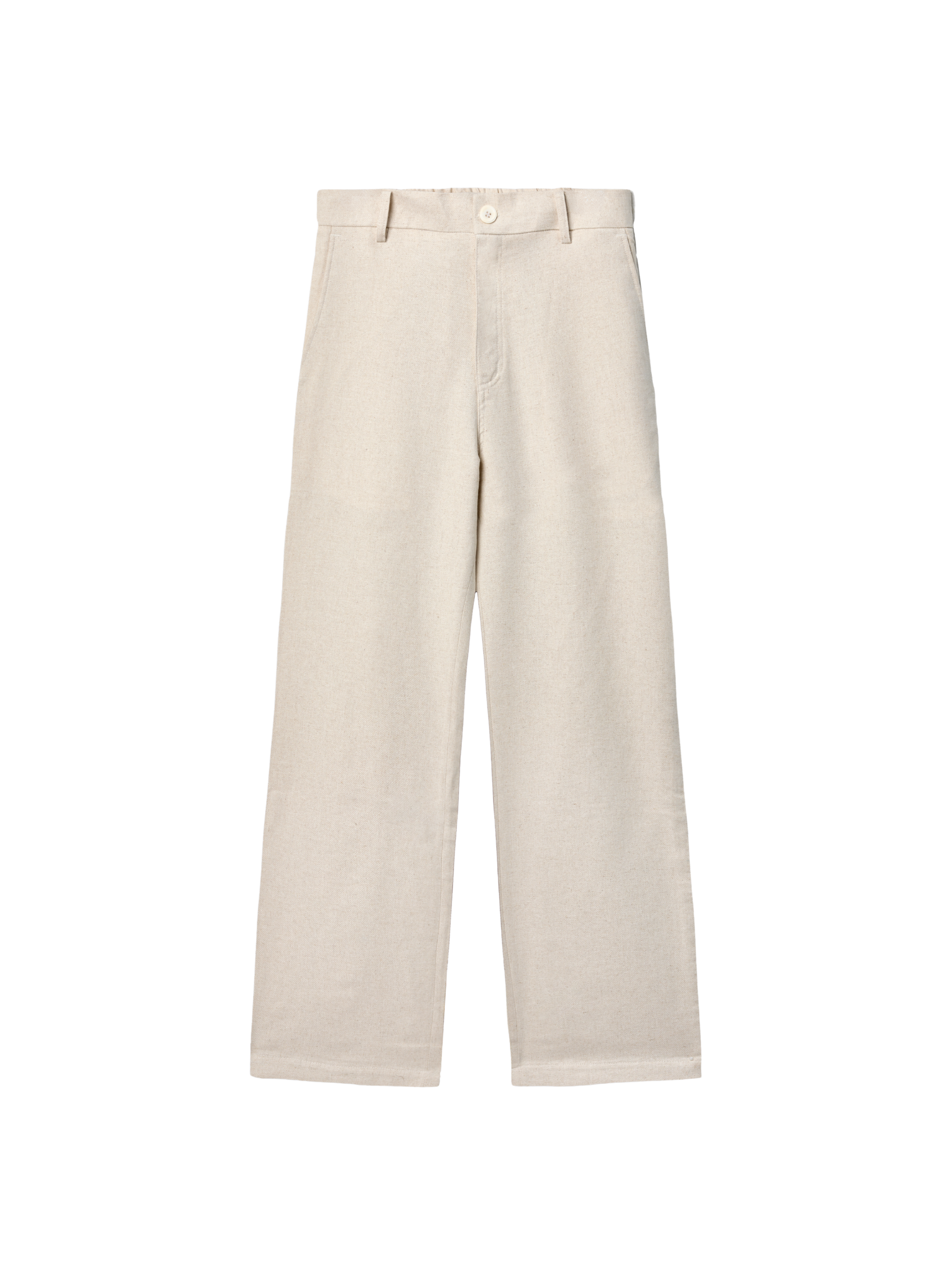 Quần Dài Sandro Vải Linen Form Regular