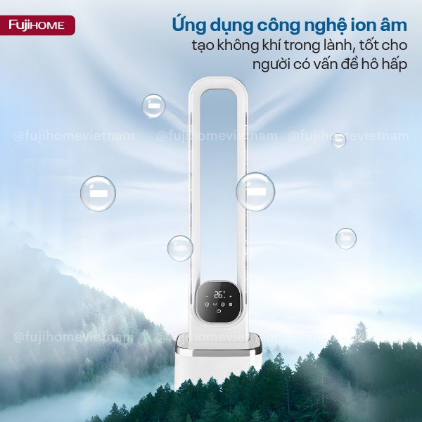 Quạt không cánh tích hợp lọc không khí cao cấp HEPA và Ion Fujihome BF-05R-HEPA ._thumbnail_2