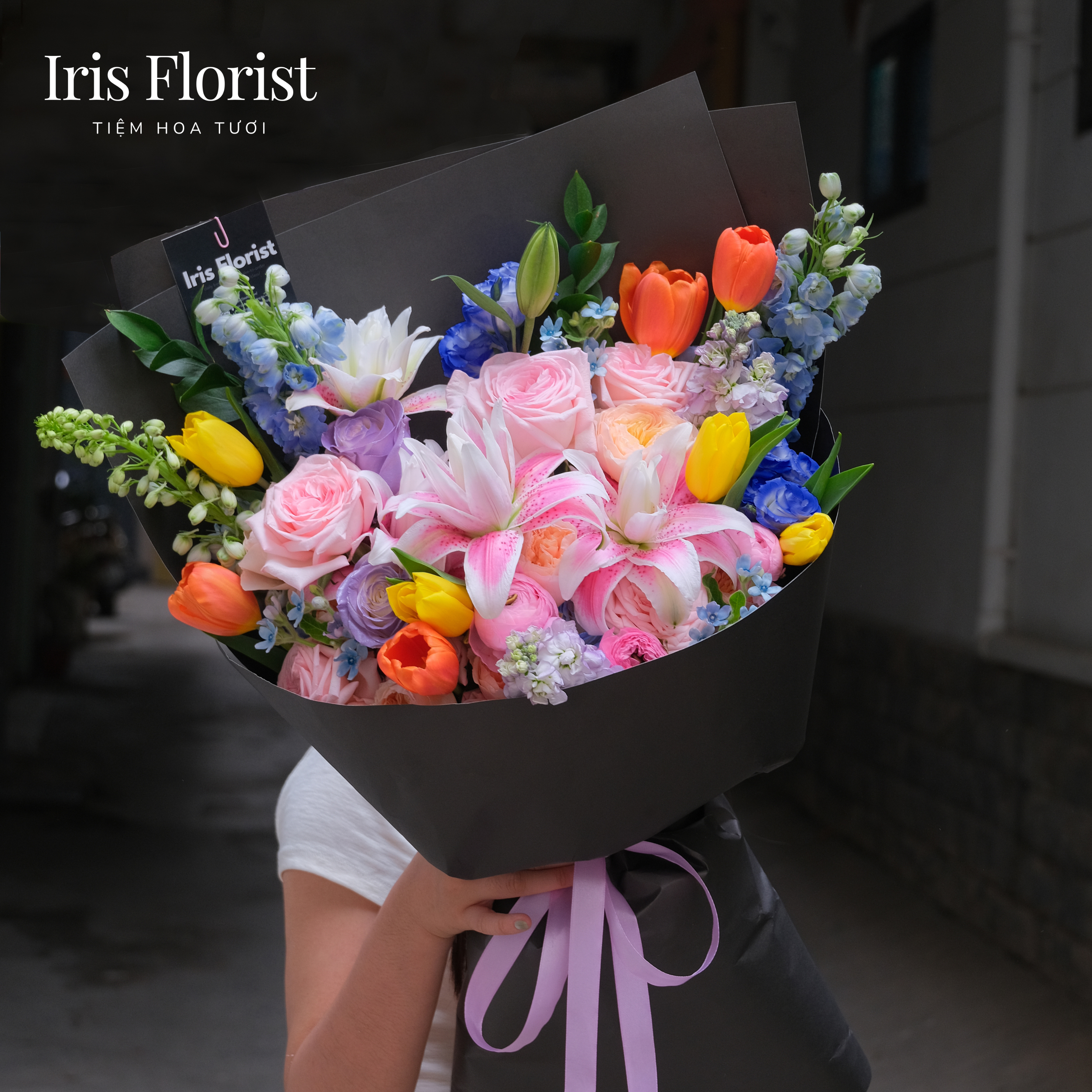 Garden of Ophelia - Bó hoa sắc màu từ hoa nhập khẩu