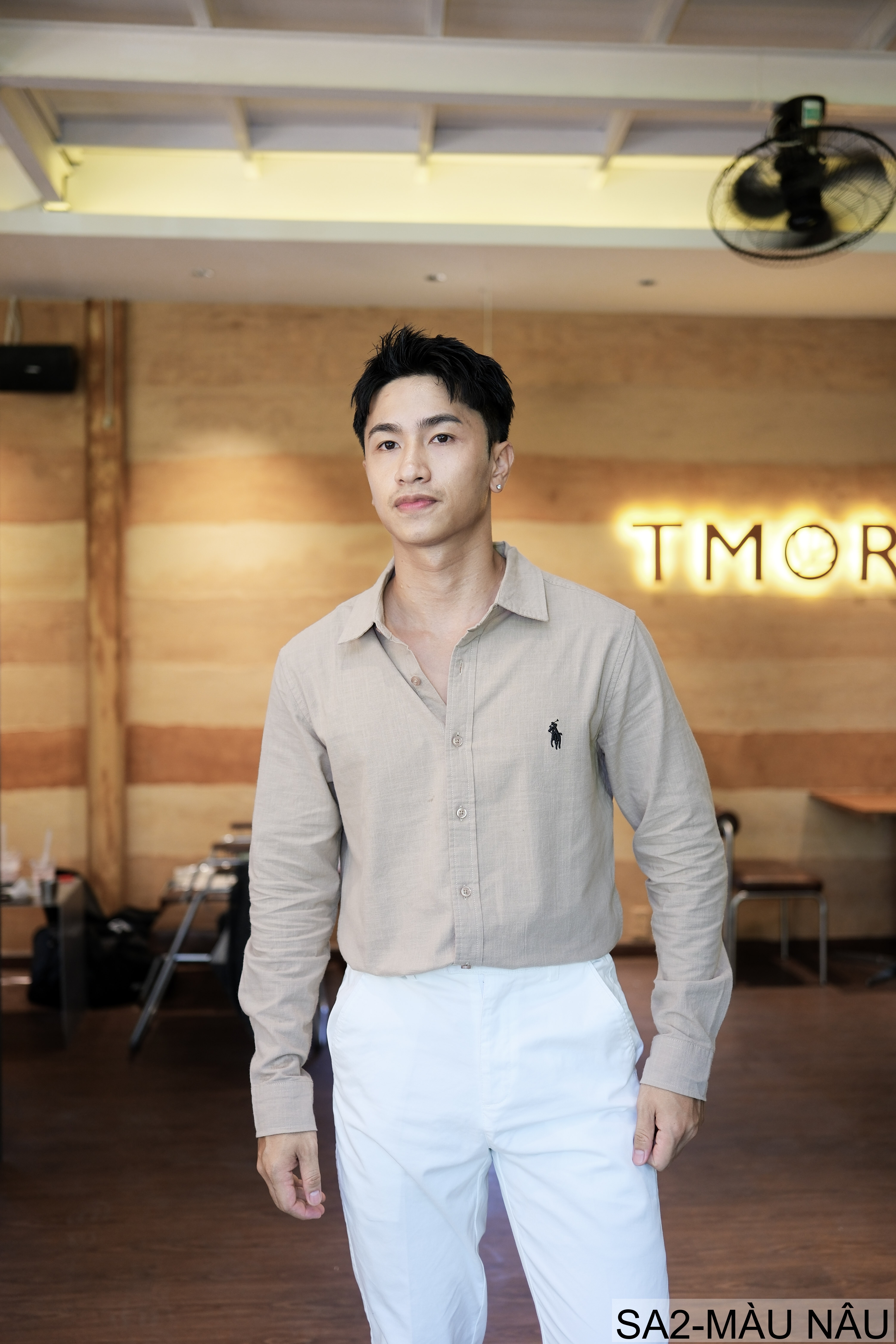 SA2 - Áo sơ mi nam dài tay thêu logo nhỏ, chất cotton mềm mại, dáng rộng thoải mái, phong cách Nhật Bản_thumbnail_34