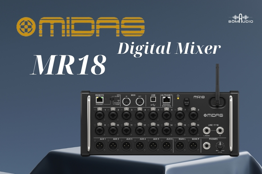 Mixer Digital MIDAS MR18 18 INPUT