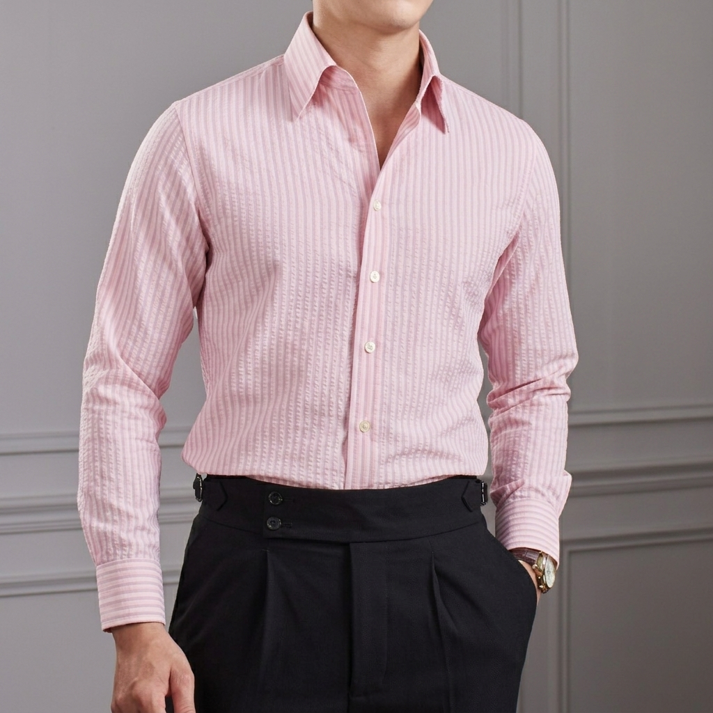 Áo Sơ Mi Seersucker Cổ Button Down_thumbnail_19