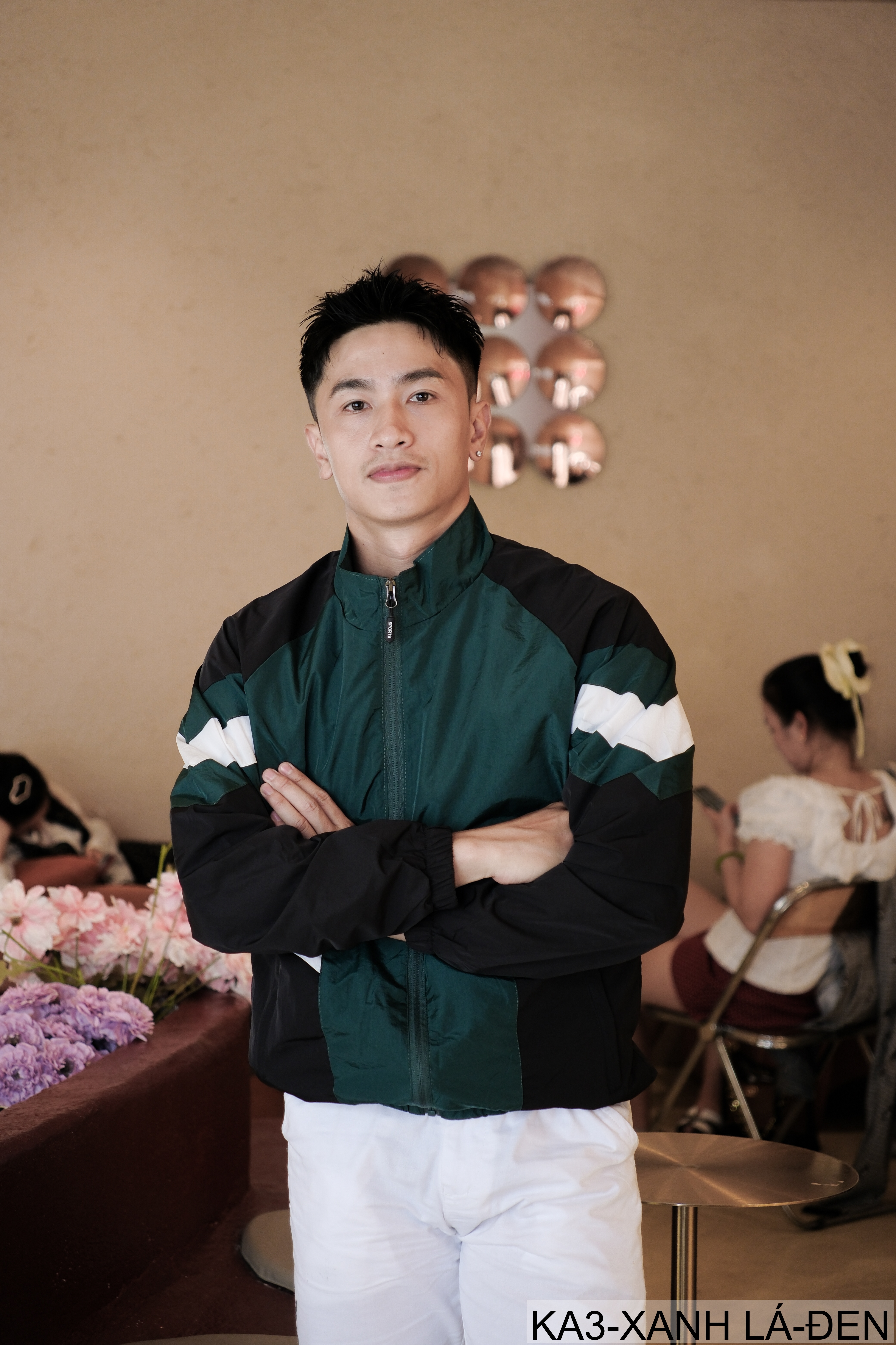 KA3 - Áo khoác nam dáng rộng phối màu cổ đứng phong cách thể thao thoáng khí mùa xuân thu_thumbnail_7