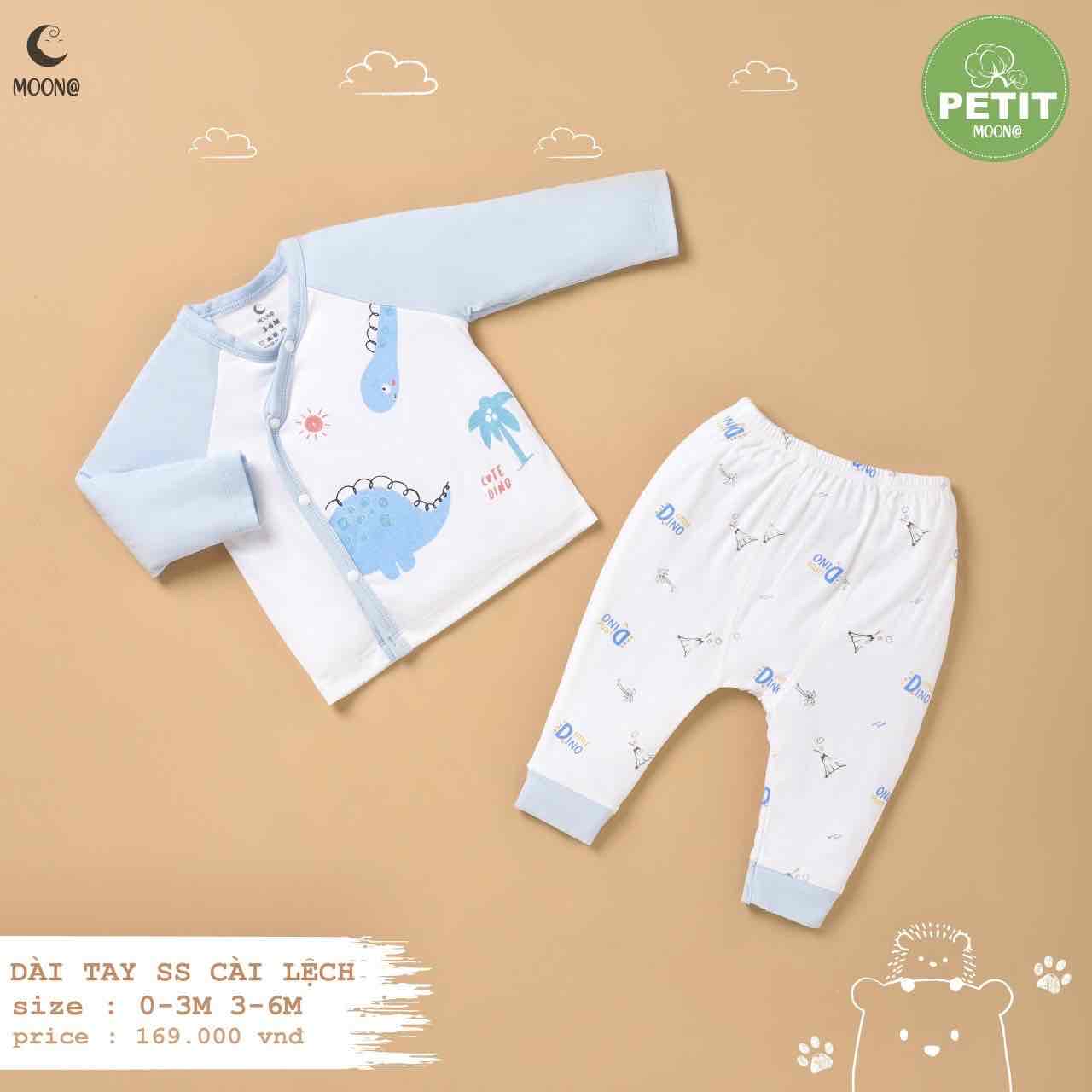 Bộ sơ sinh dài cài lệch thỏ gấu voi MOON_thumbnail_3