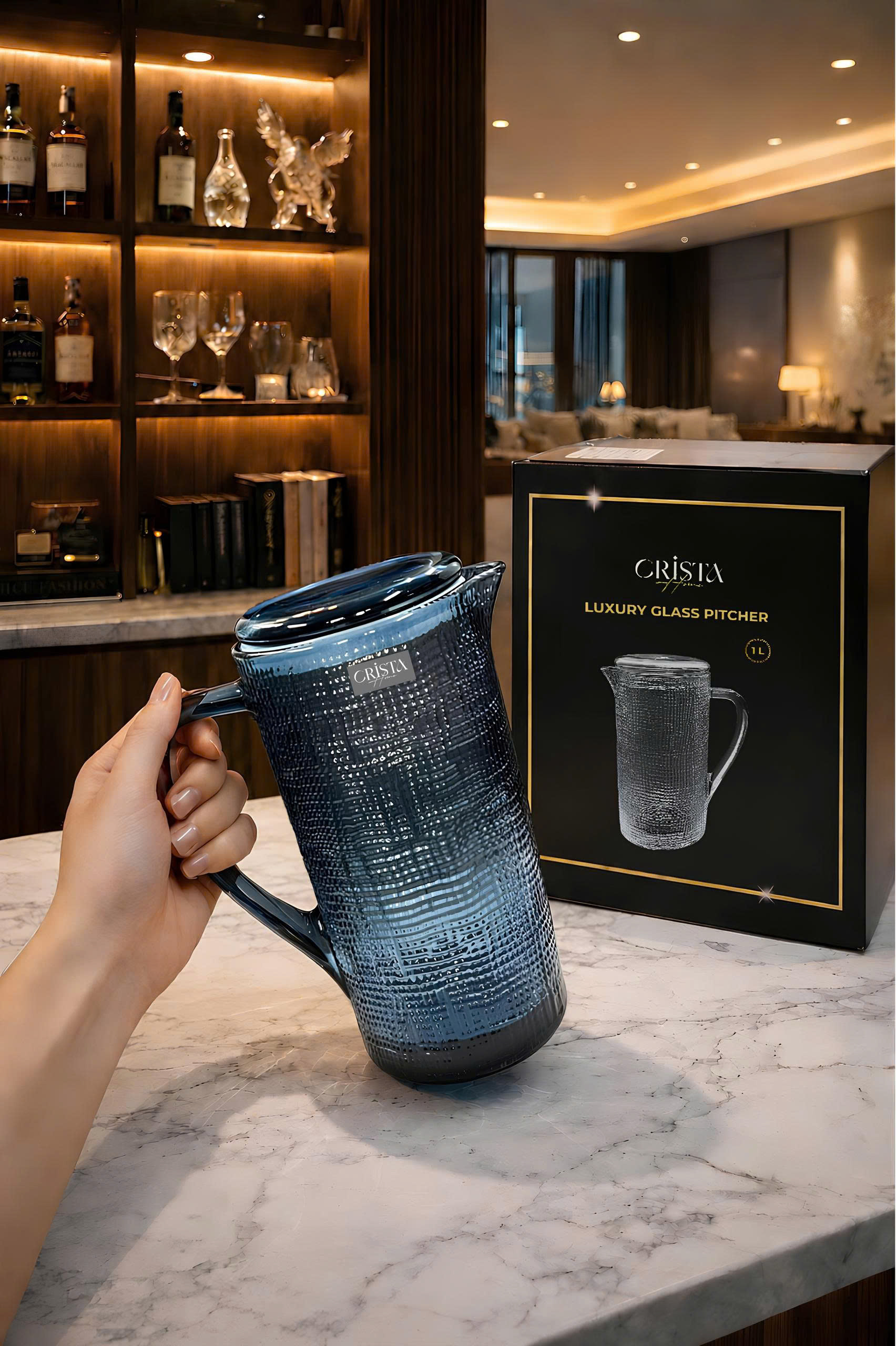 Bình thủy tinh CRISTA HOME vân lưới dập nổi 1000 ml_thumbnail_24