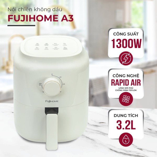 Nồi chiên không dầu mini Fujihome A3 A/B( 3,2lit)_thumbnail_9