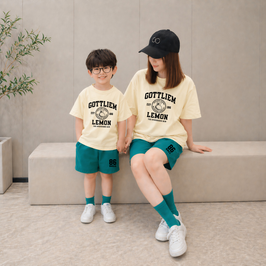 Bộ đồ cho mẹ và bé in GOTTLIEM LEMON - Loza Kids B675_thumbnail_5