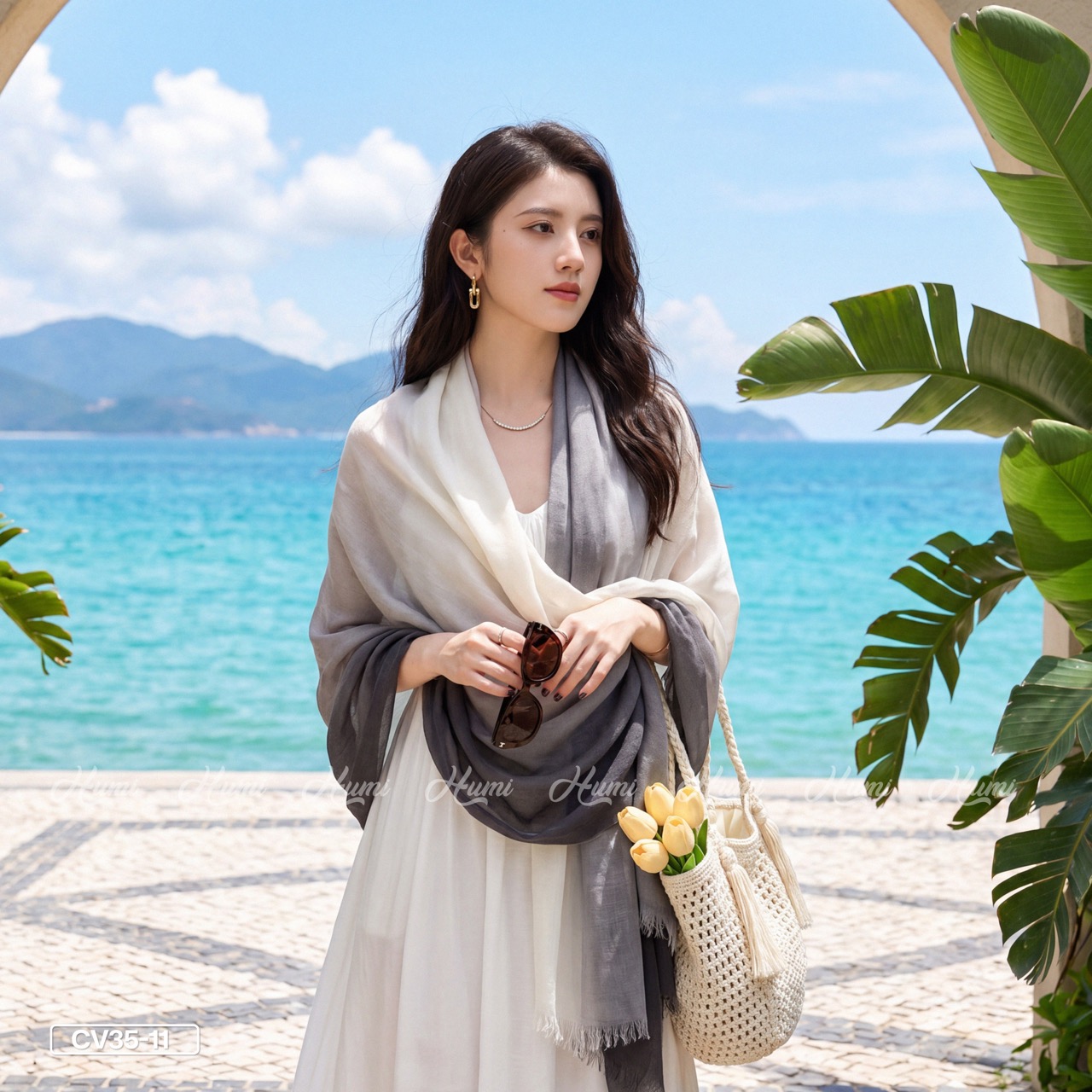 KHĂN COTTON PHA MÀU CHO NỮ (CV35-11)_thumbnail_10