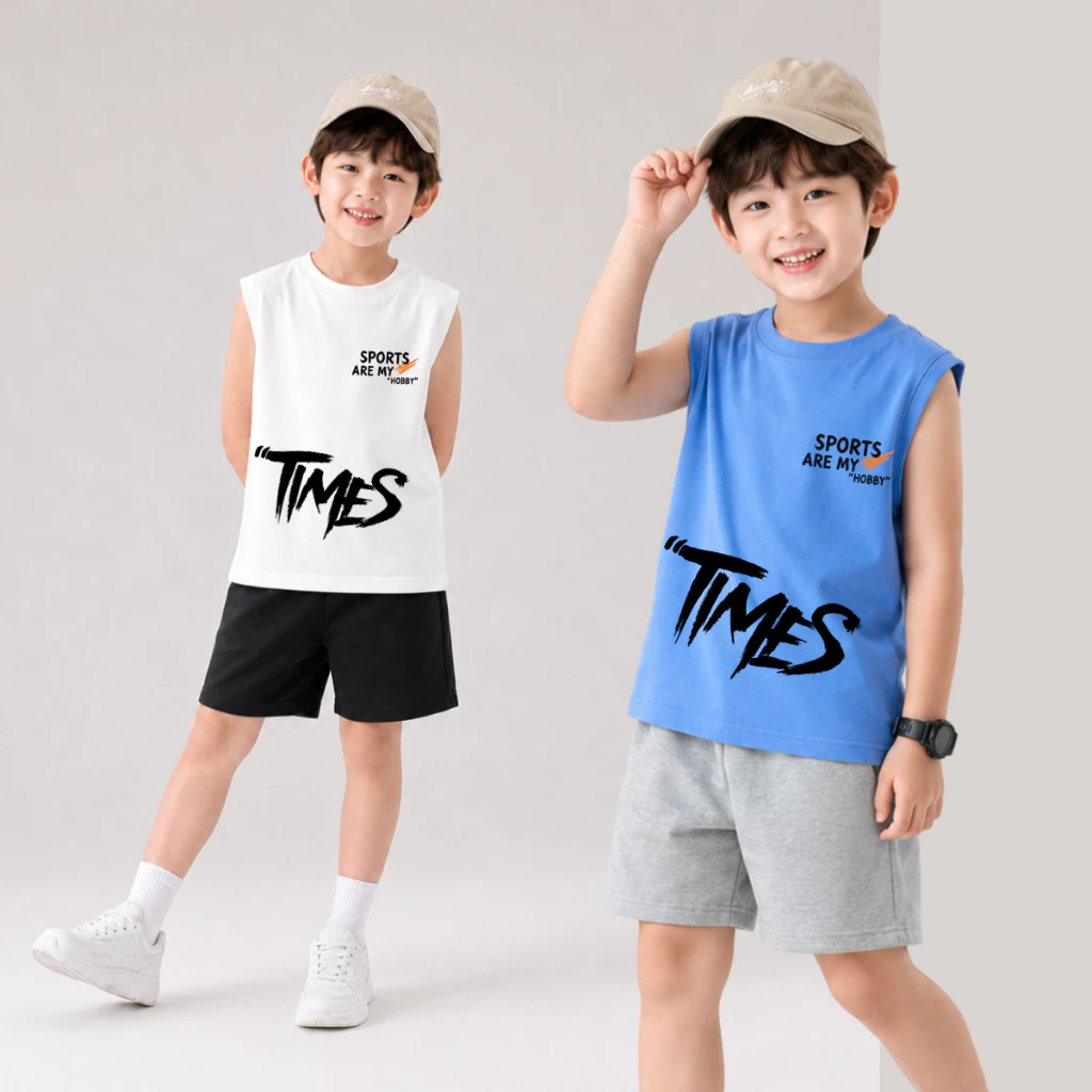 Set bộ ba lỗ cho bé trai chữ "Times Sports Are My Hobby" - Loza Kids BL701 BL701