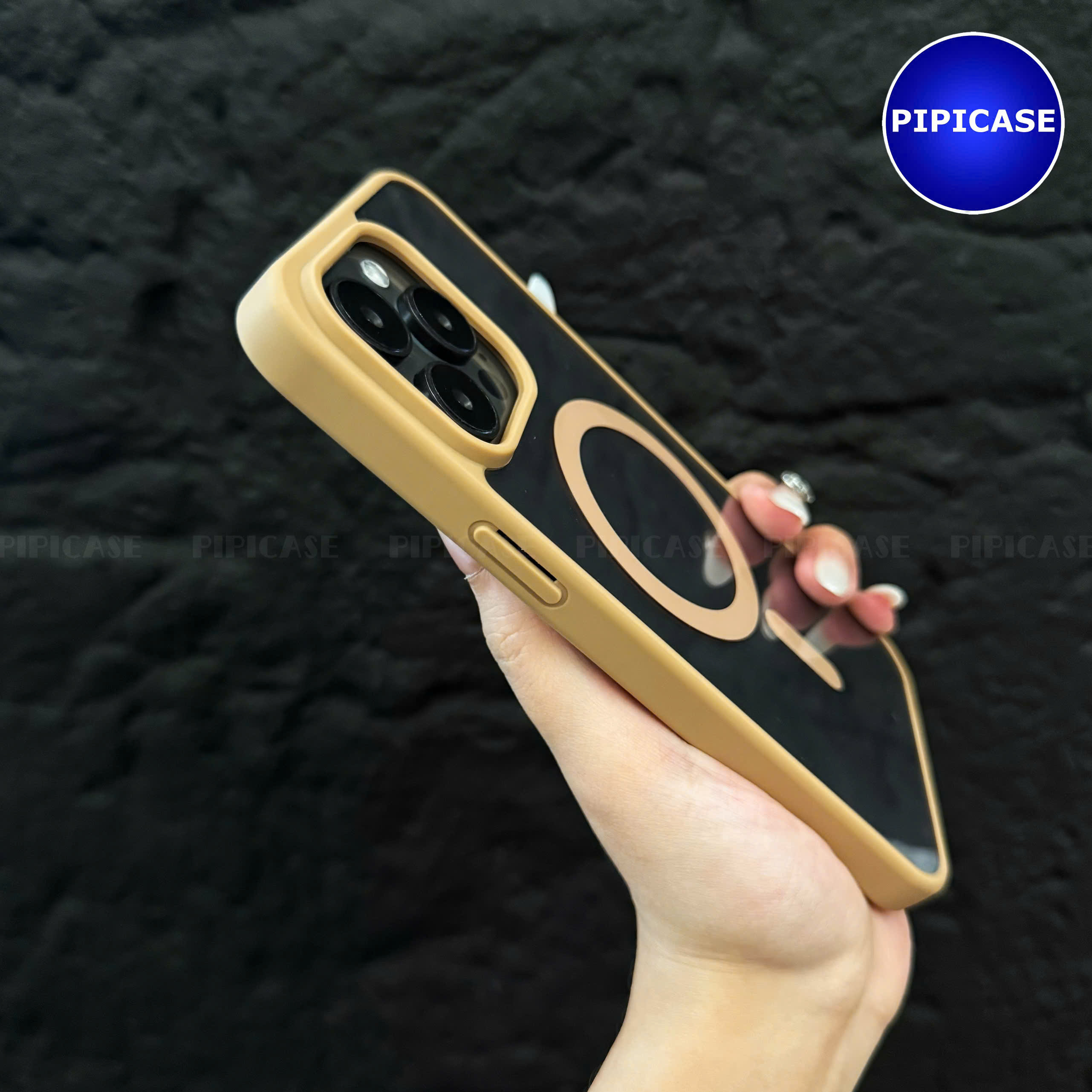 Ốp Lưng iPhone 15 Pro Max - Chic - Nâu Nhạt_thumbnail_12