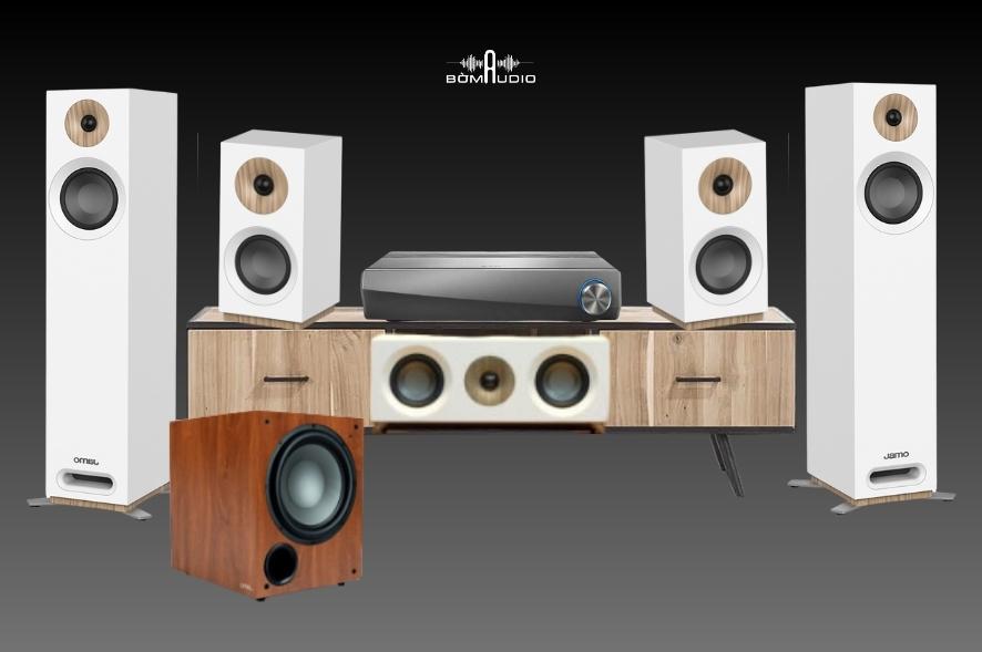 Combo Amply DENON HEOS AVR + Loa JAMO S 805 HCS + Loa SUB JAMO C910 – B4