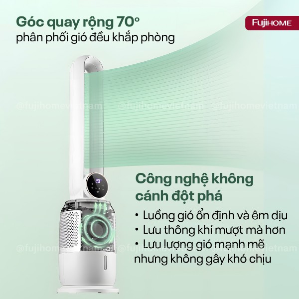 Quạt không cánh tích hợp lọc không khí bằng ion Fujihome BF-03RC_thumbnail_2