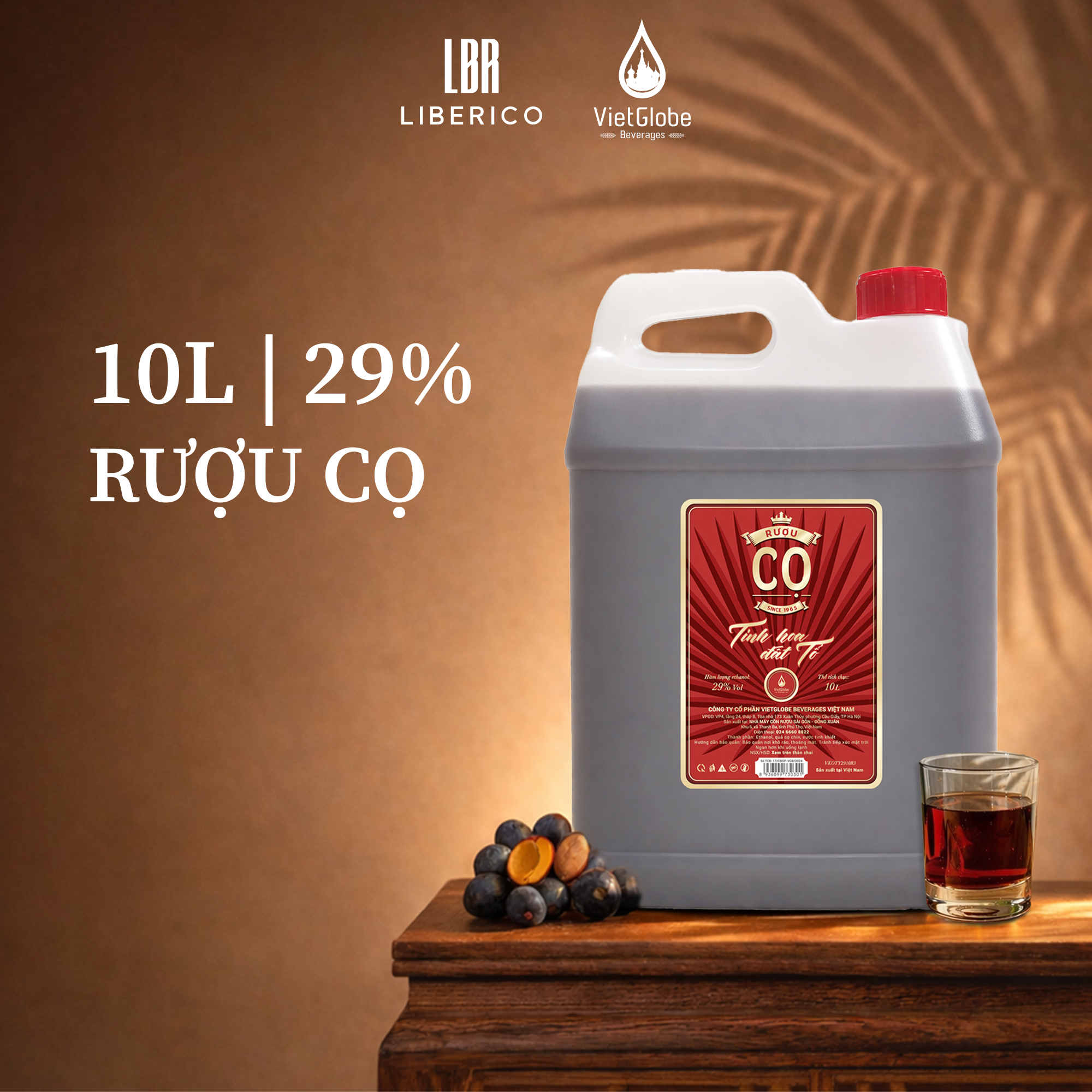 Rượu Cọ 29% Vol - can 10L