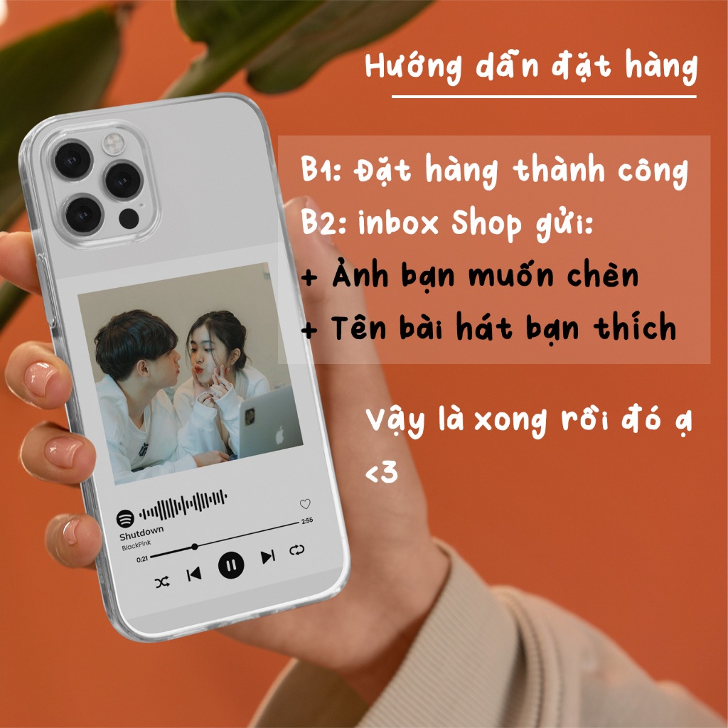 Set 2 Ảnh KHUNG SPOTIFY chèn ảnh/chèn bài hát theo yêu cầu đựng Ốp lưng siêu cưng_thumbnail_1