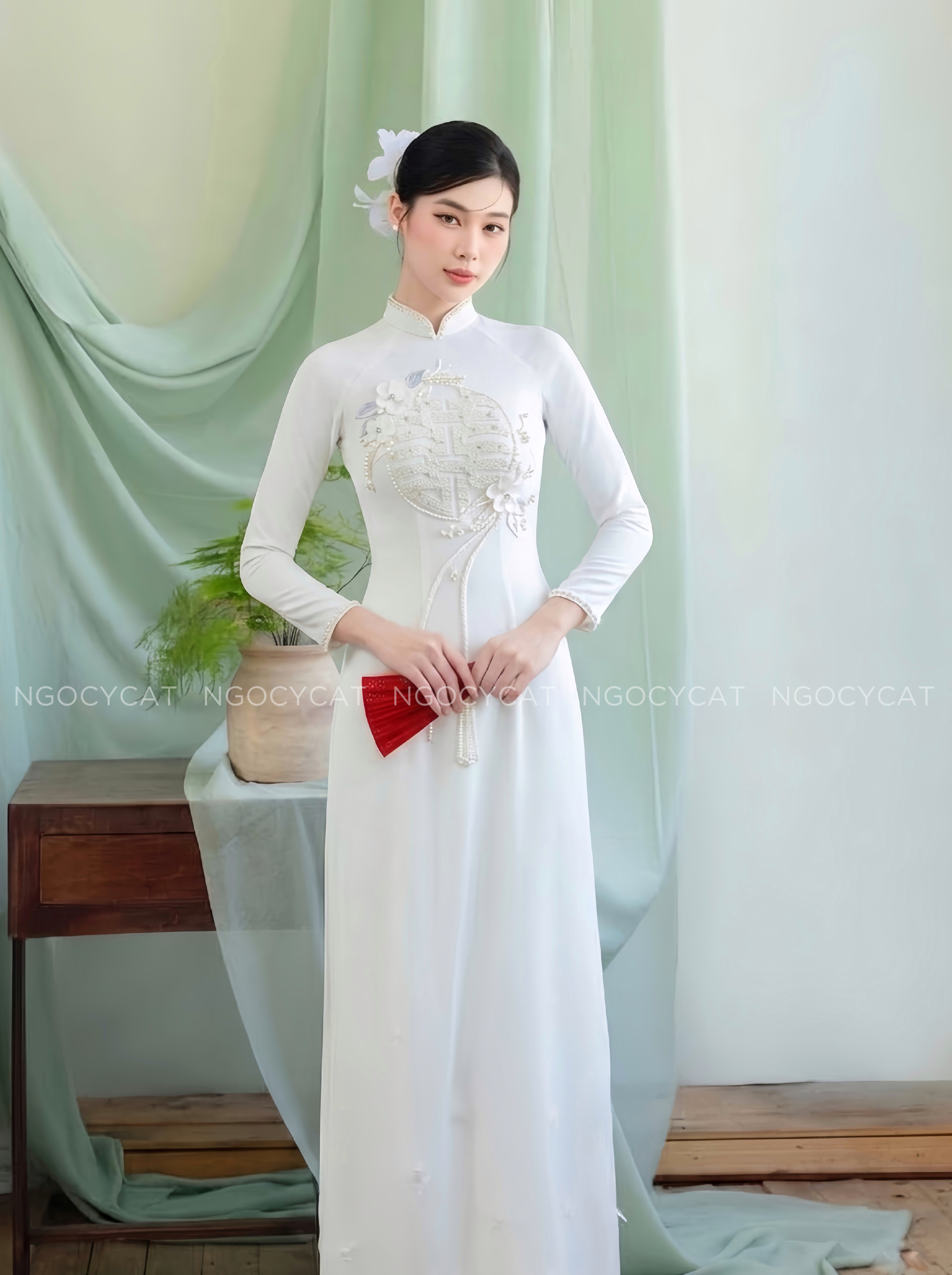 Áo Dài Dâu Rể Trắng Hỷ Hoa Ngọc_thumbnail_1