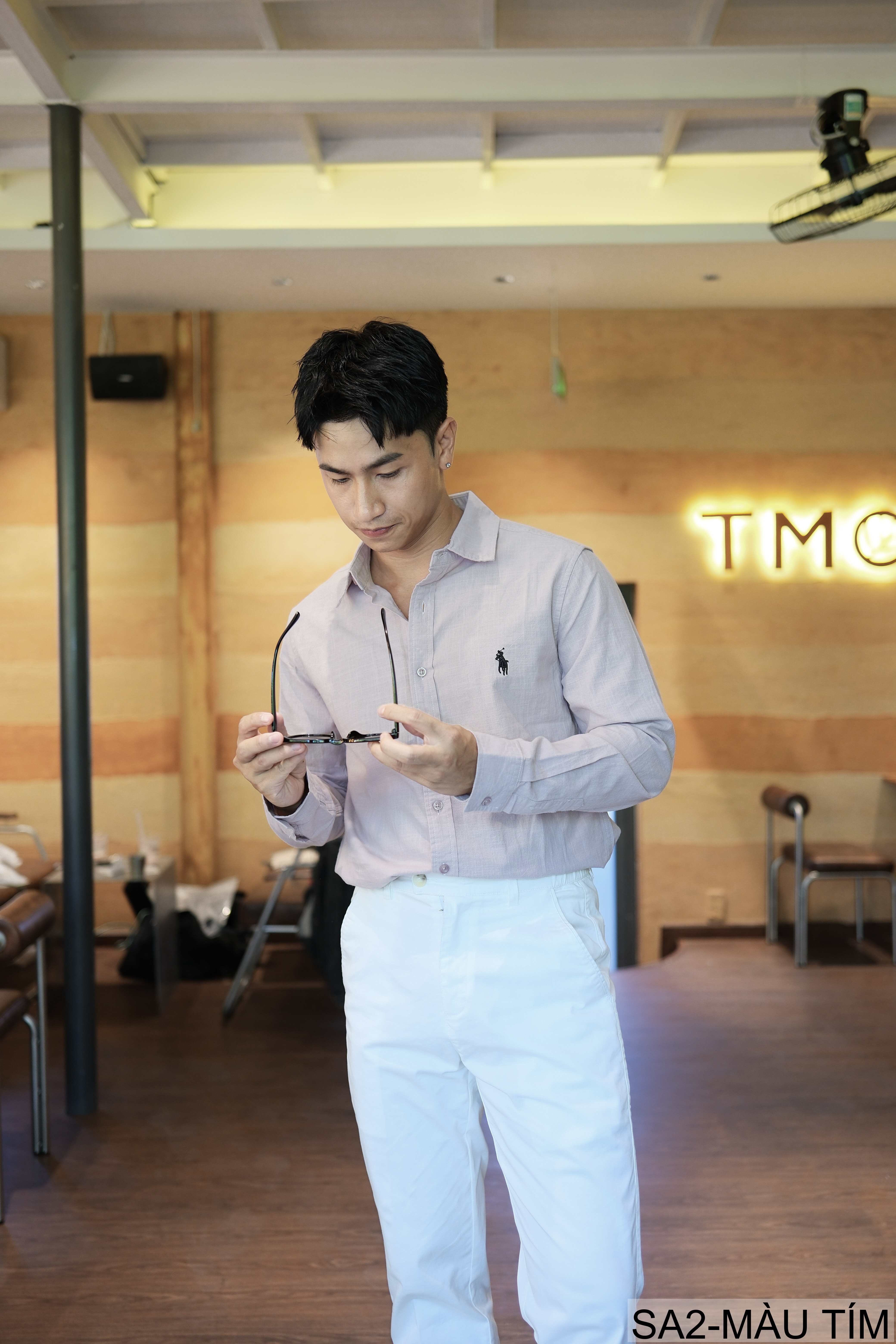 SA2 - Áo sơ mi nam dài tay thêu logo nhỏ, chất cotton mềm mại, dáng rộng thoải mái, phong cách Nhật Bản_thumbnail_28