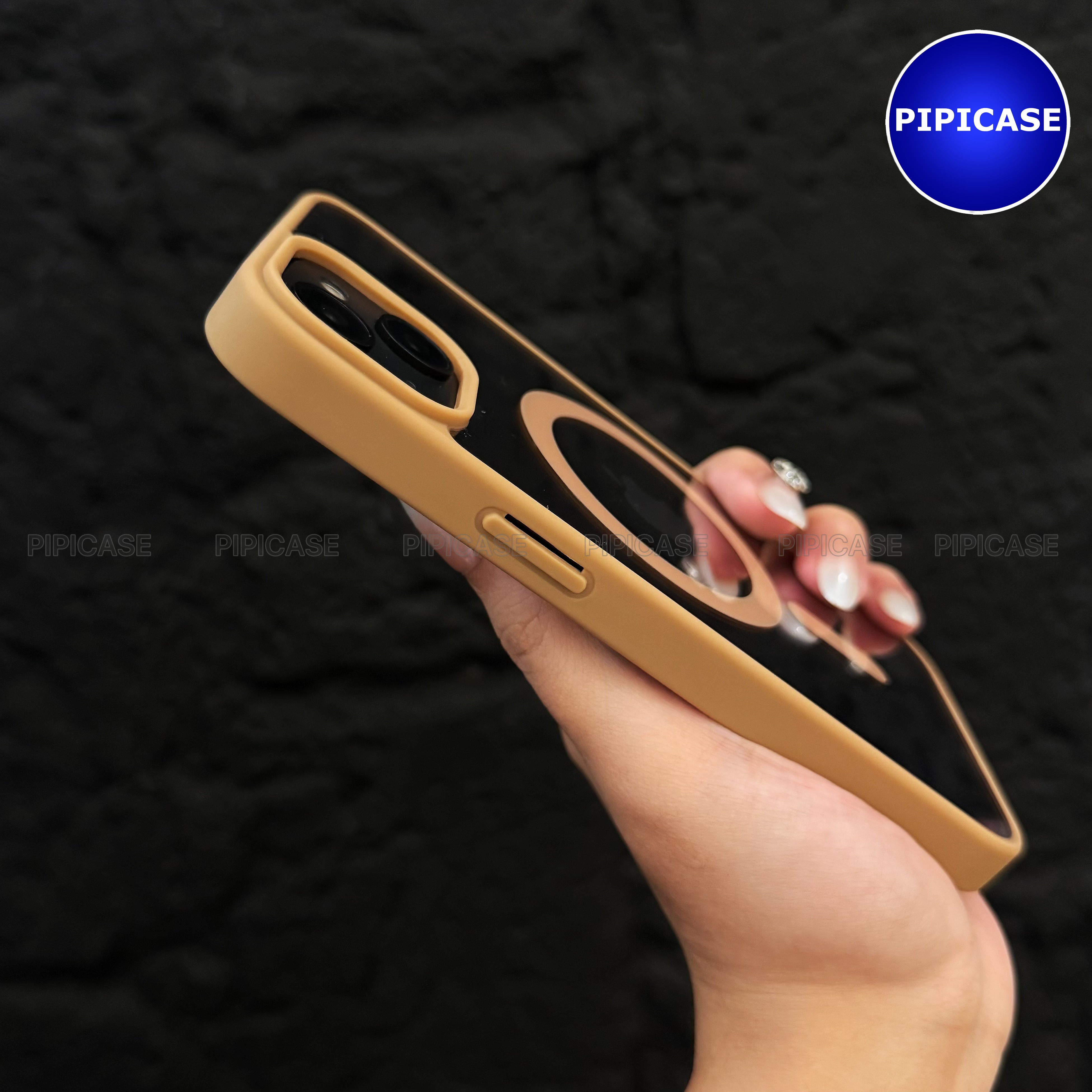 Ốp Lưng iPhone 15 - Chic - Nâu Nhạt_thumbnail_16
