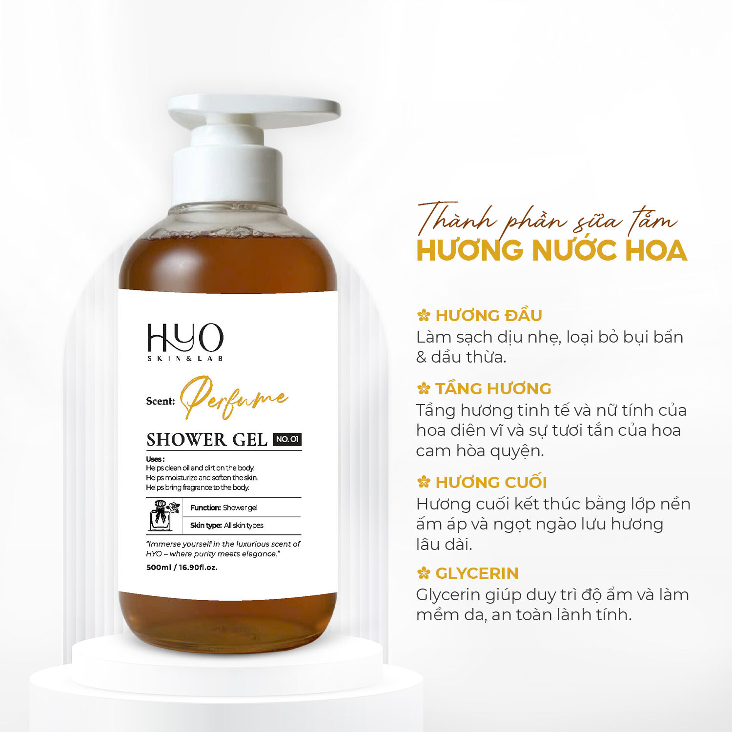 [A125] PERFUME SHOWER GEL 500ML - HYO SKIN & LAB_thumbnail_4