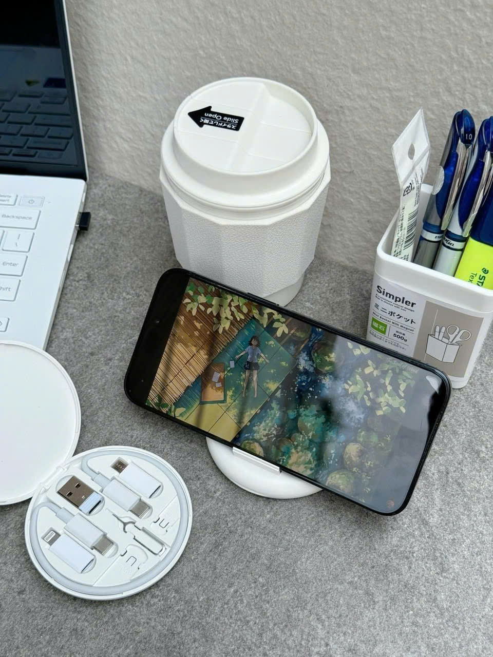 Hộp Cáp Sạc Điện Thoại Đa Năng 7 Kết Nối