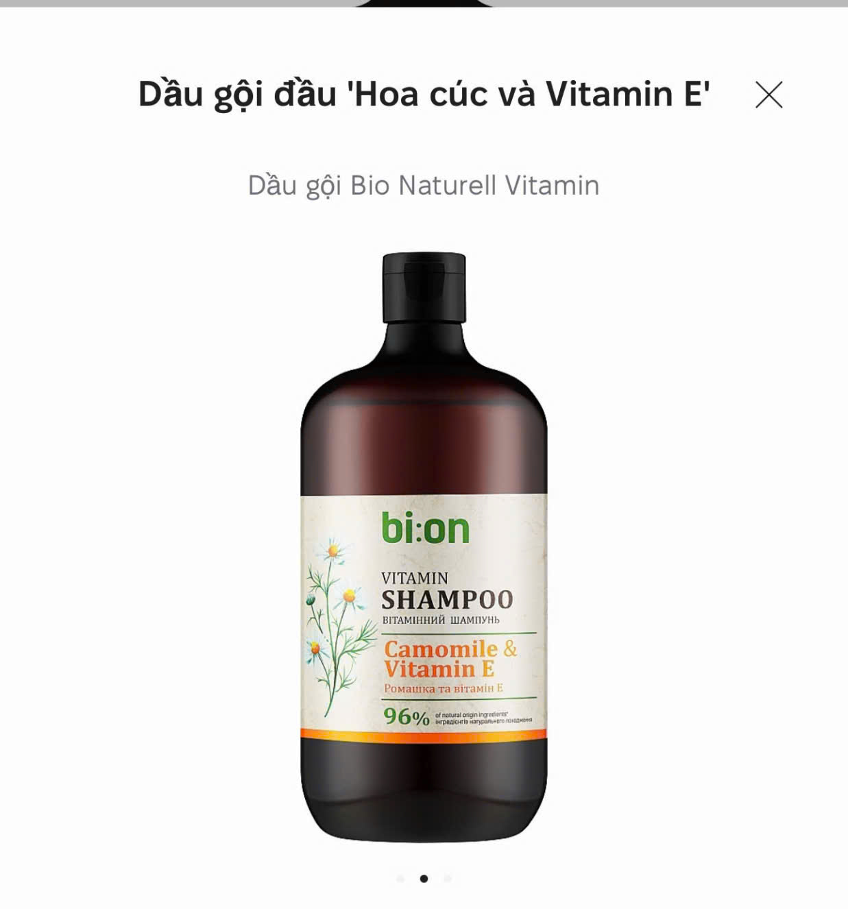 DẦU GỘI BIO NATURELL