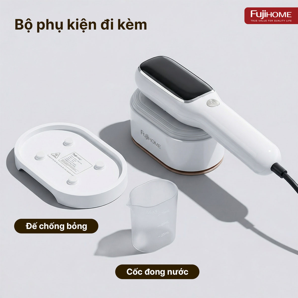Bàn là  (bàn ủi) hơi nước cầm tay Fujihome SI718AW ( chọn là theo loại vải )_thumbnail_9