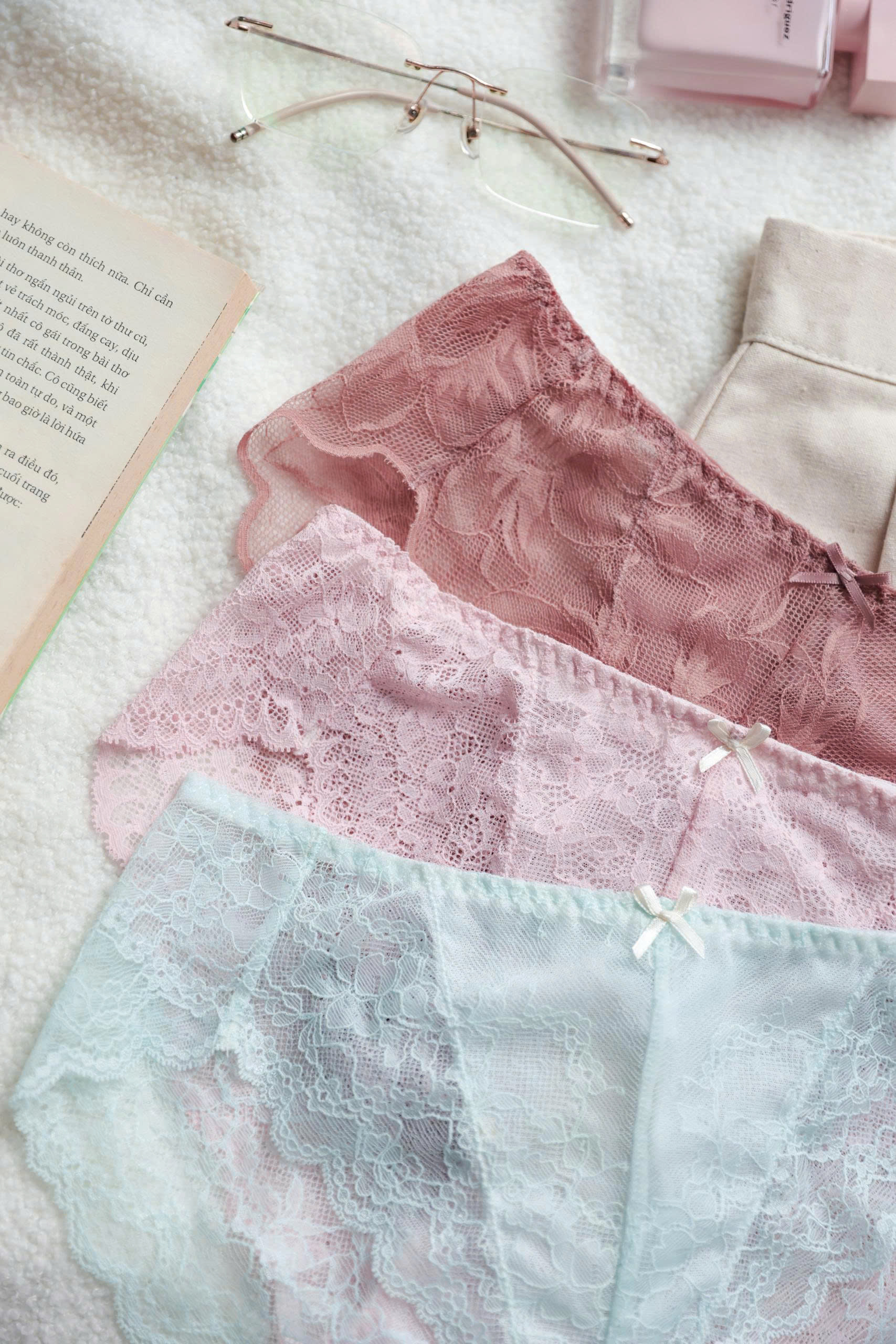 COMBO 3 Quần Lót Ren LOC Hạ Vân