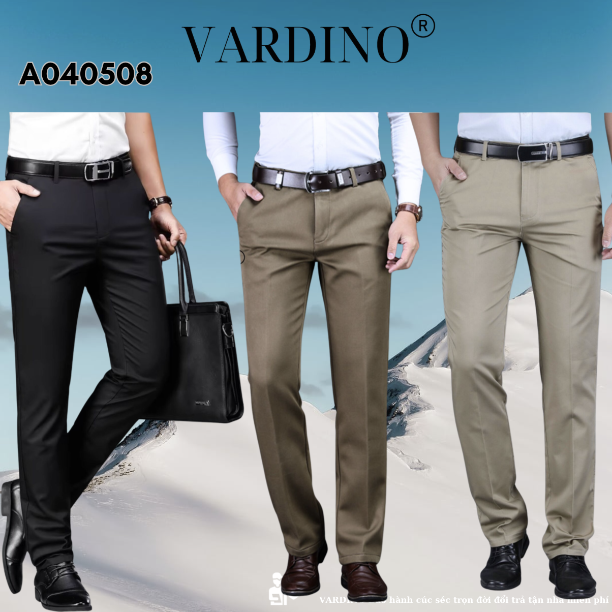 quần âu nam Vardino A04-A05-A08