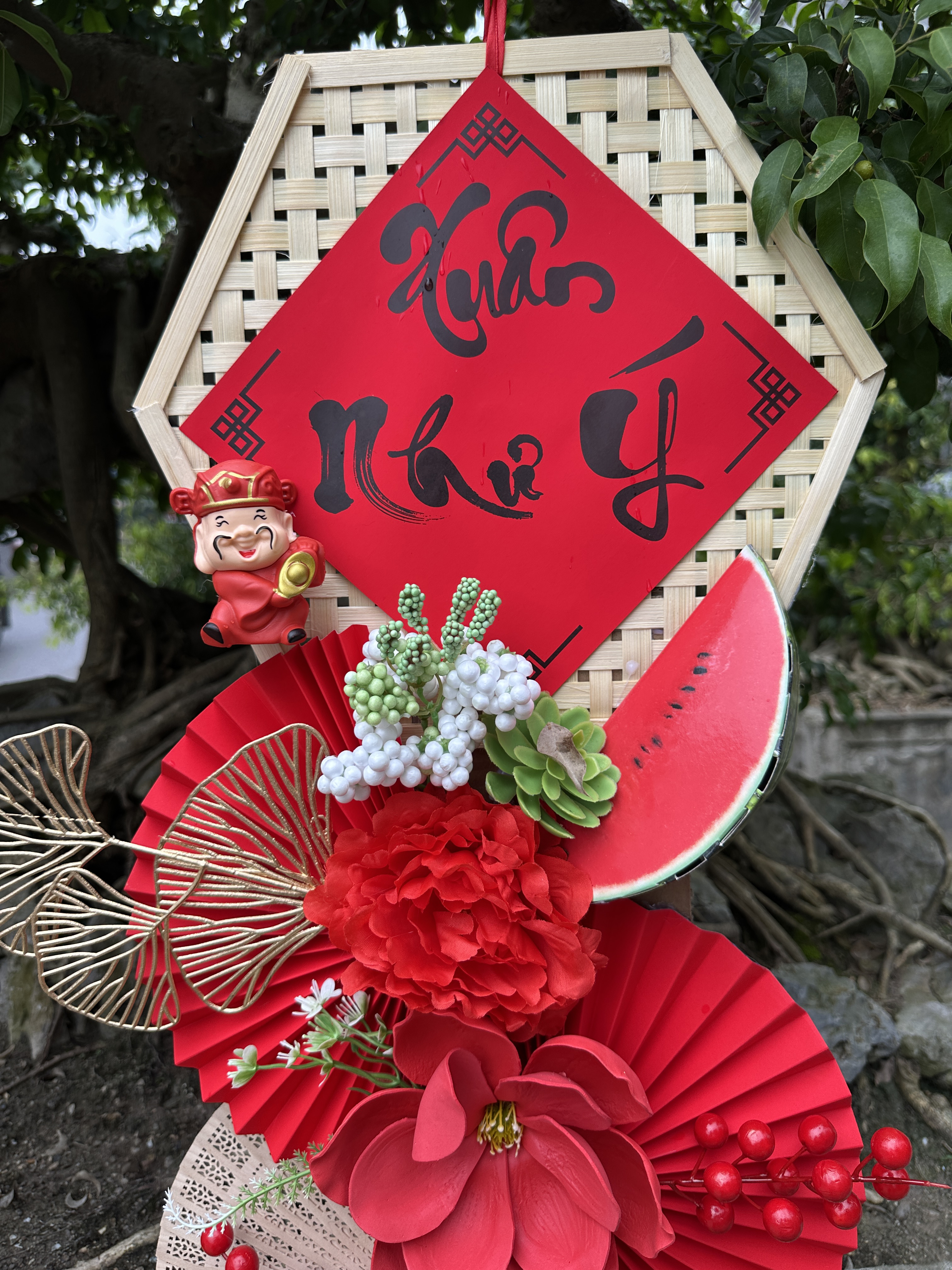 Câu đối xuân Xuân Như Ý đỏ