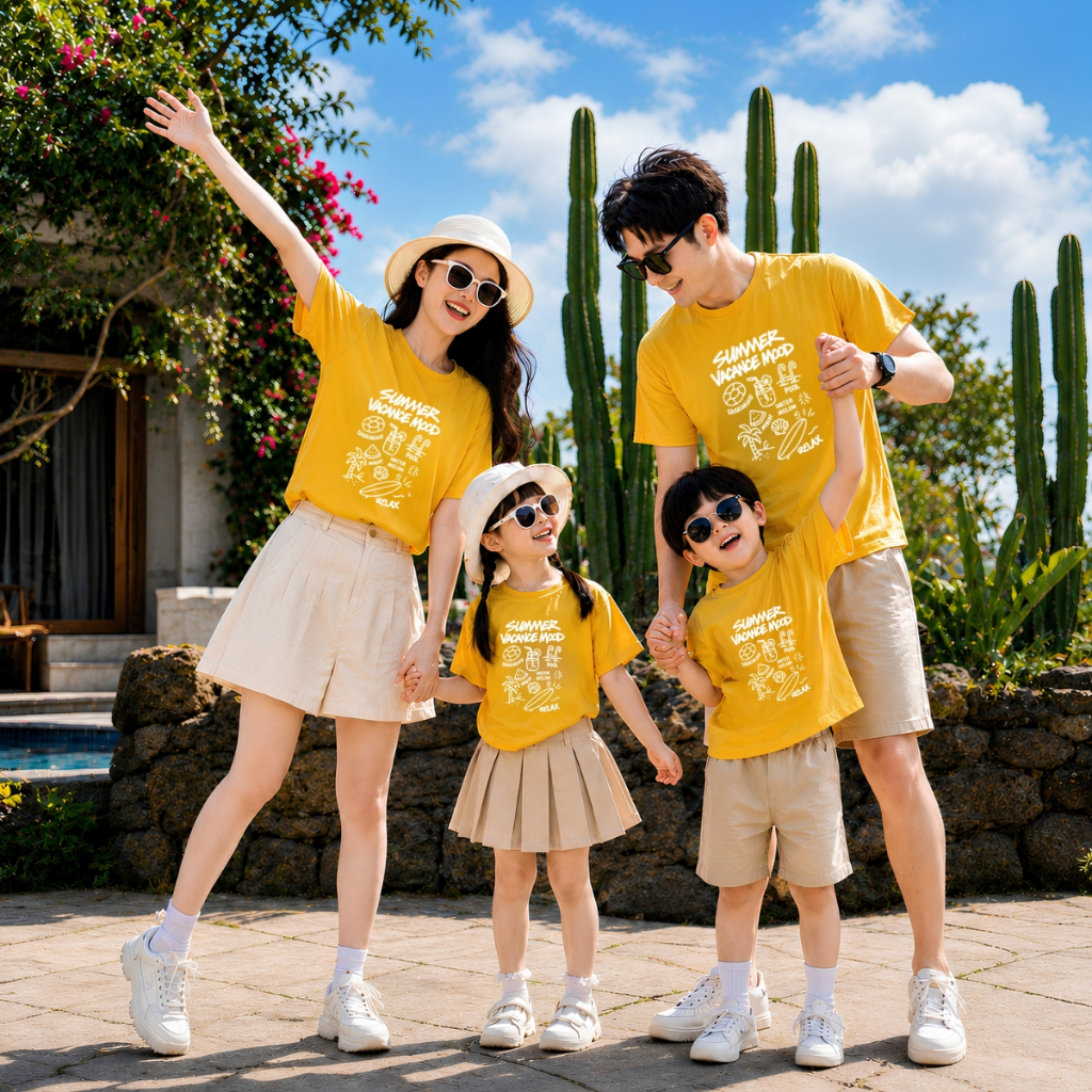 Áo phông gia đình hình Summer Vacance Mood -  LOZA GD003_thumbnail_3