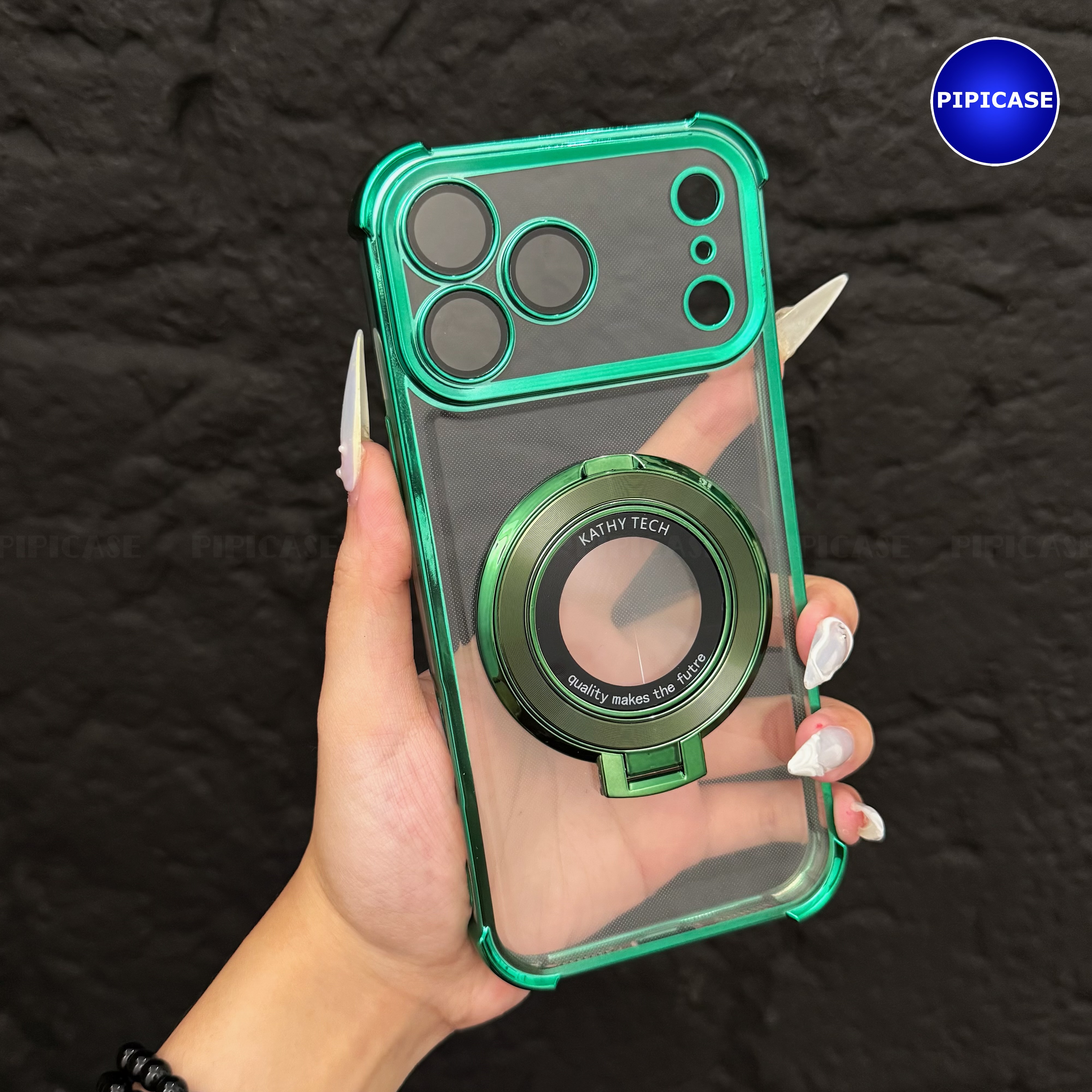 Ốp Lưng iPhone 17 Pro - Ven - Xanh Lá_thumbnail_3
