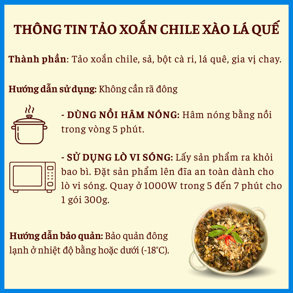 [Đông Lạnh] Tảo Xúc Bánh Đa (Tảo Xào Lá Quế) 300g_thumbnail_2