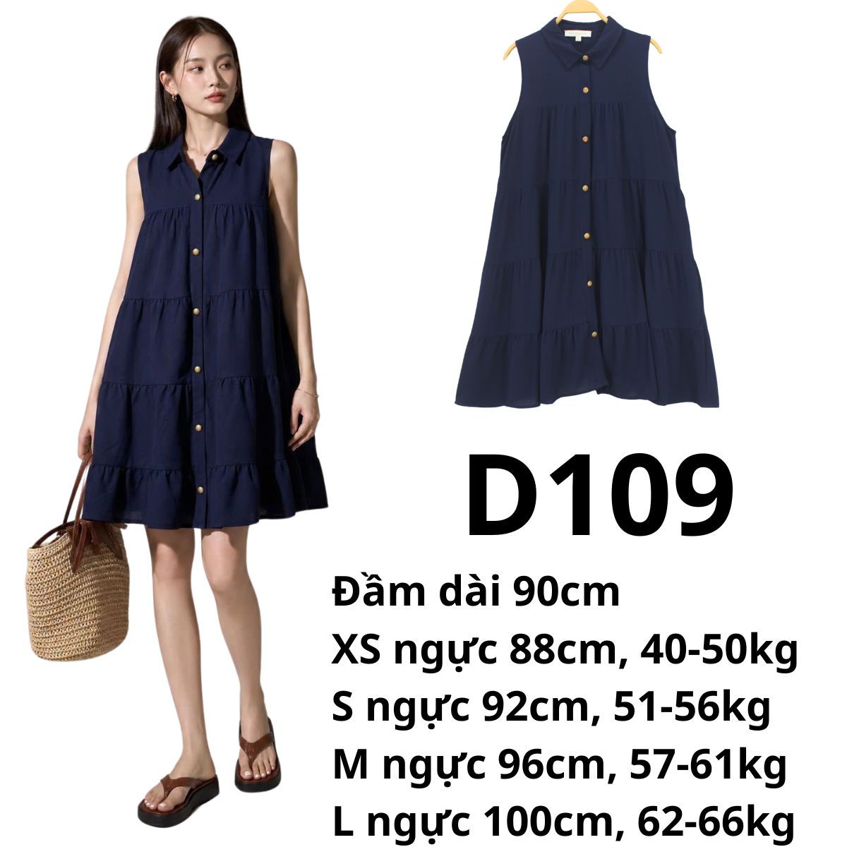 D109- Đầm babydoll