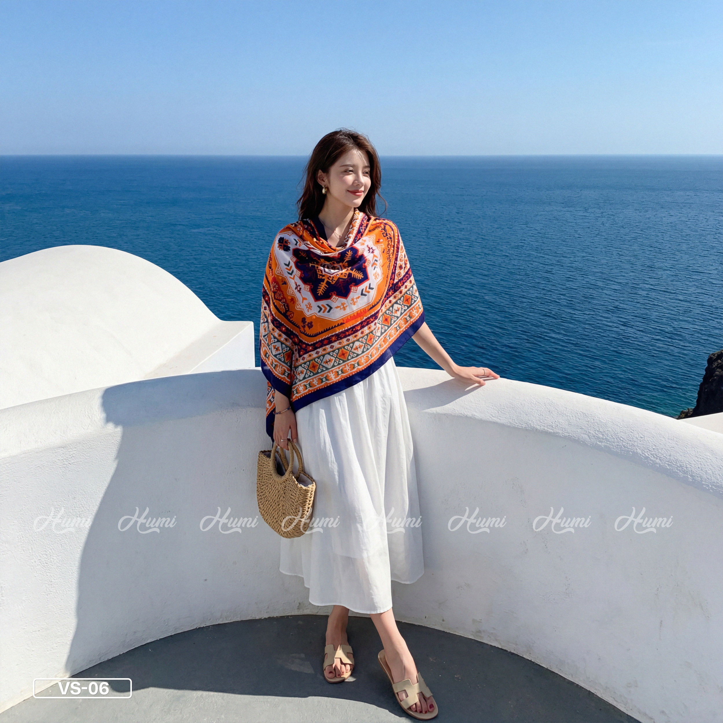 KHĂN HỌA TIẾT THỔ CẨM (VS06)