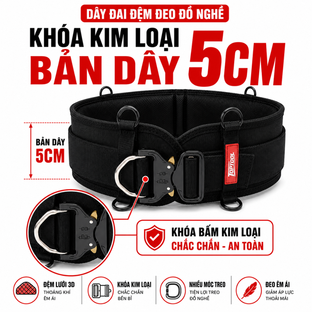 Dây đai đệm đeo thắt lưng đeo túi đồ nghề túi  đồ_thumbnail_1
