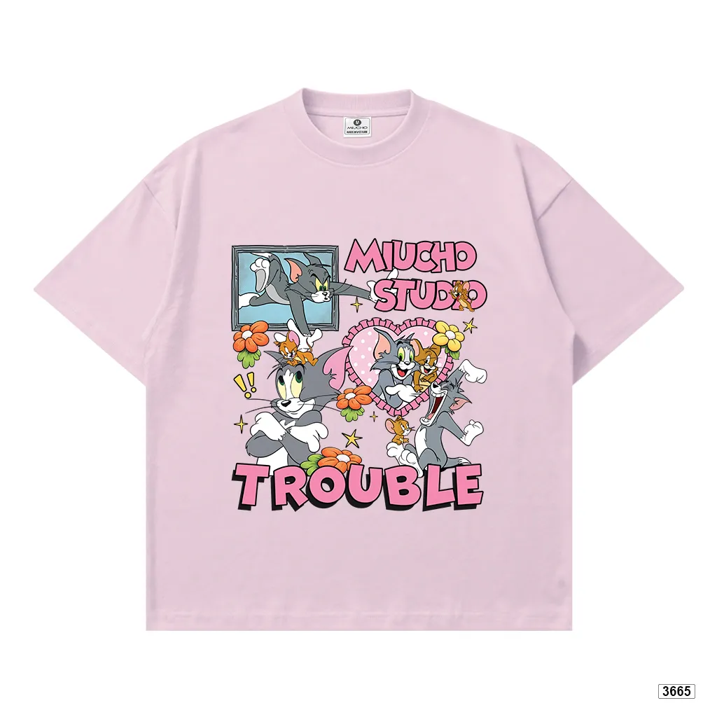 Áo thun nữ form boxy hoạt hình Mèo chuột Miucho 3665_thumbnail_18