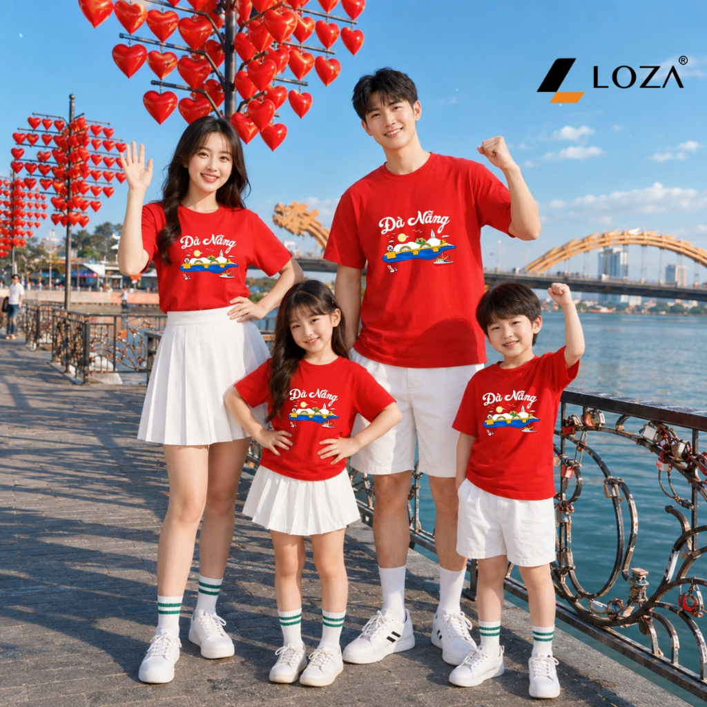 Áo phông gia đình du lịch Đà Nẵng - Loza GD8625_thumbnail_3