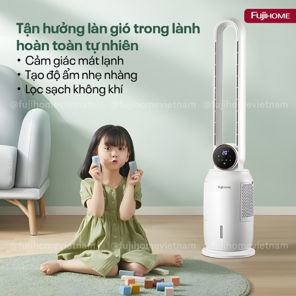 Quạt không cánh tích hợp lọc không khí bằng ion Fujihome BF-03RC_thumbnail_5