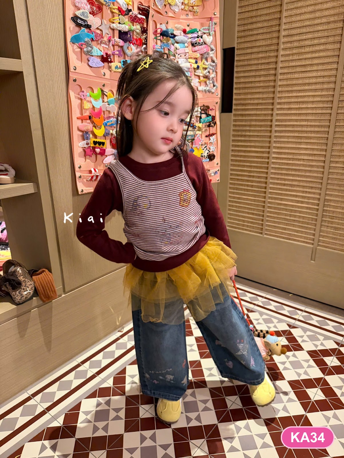KA34 - Áo dài tay Kiai 332073 (Sz90-130)