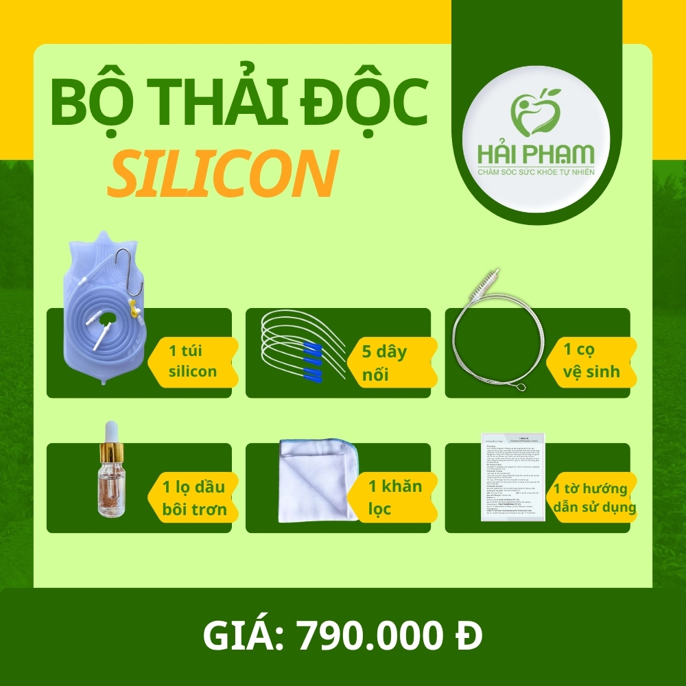 Bộ Thải Độc Đại Tràng Silicon Cao cấp