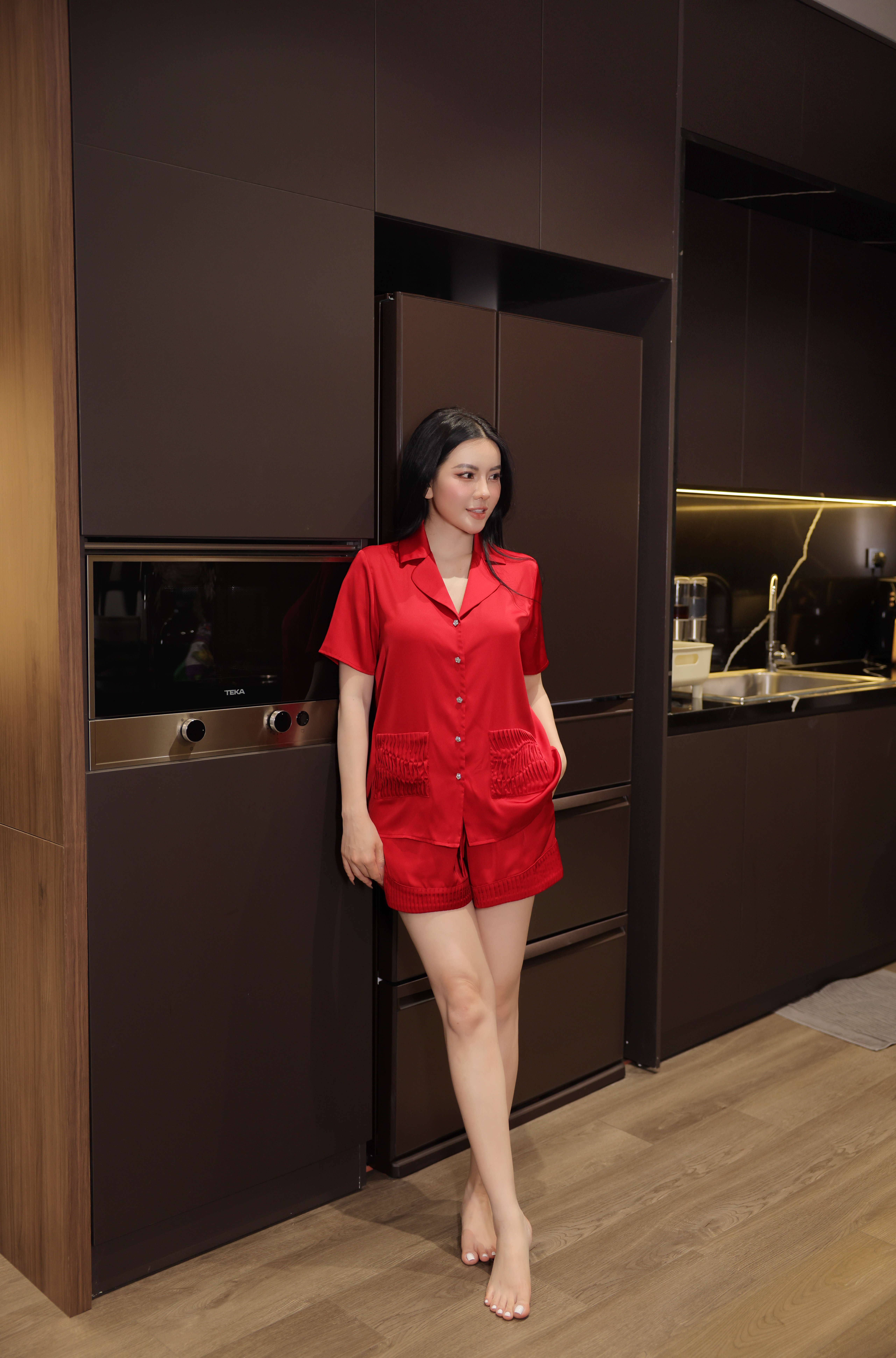 Bộ Lụa Áo Cộc, Quần Cộc BN676_thumbnail_1