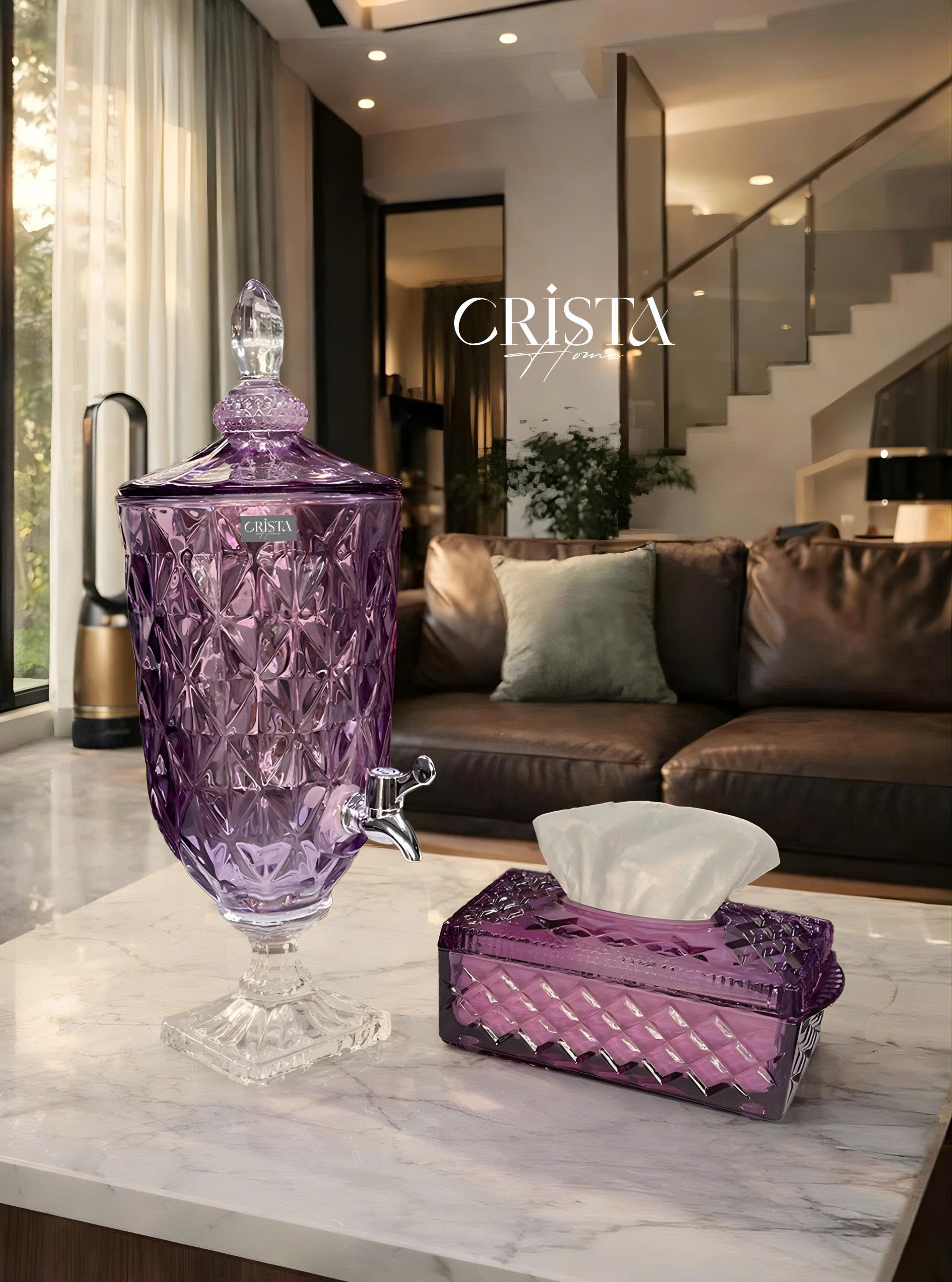 HỘP THỦY TINH ĐỰNG GIẤY ĂN VÂN KIM CƯƠNG CRISTA HOME 60250_thumbnail_3